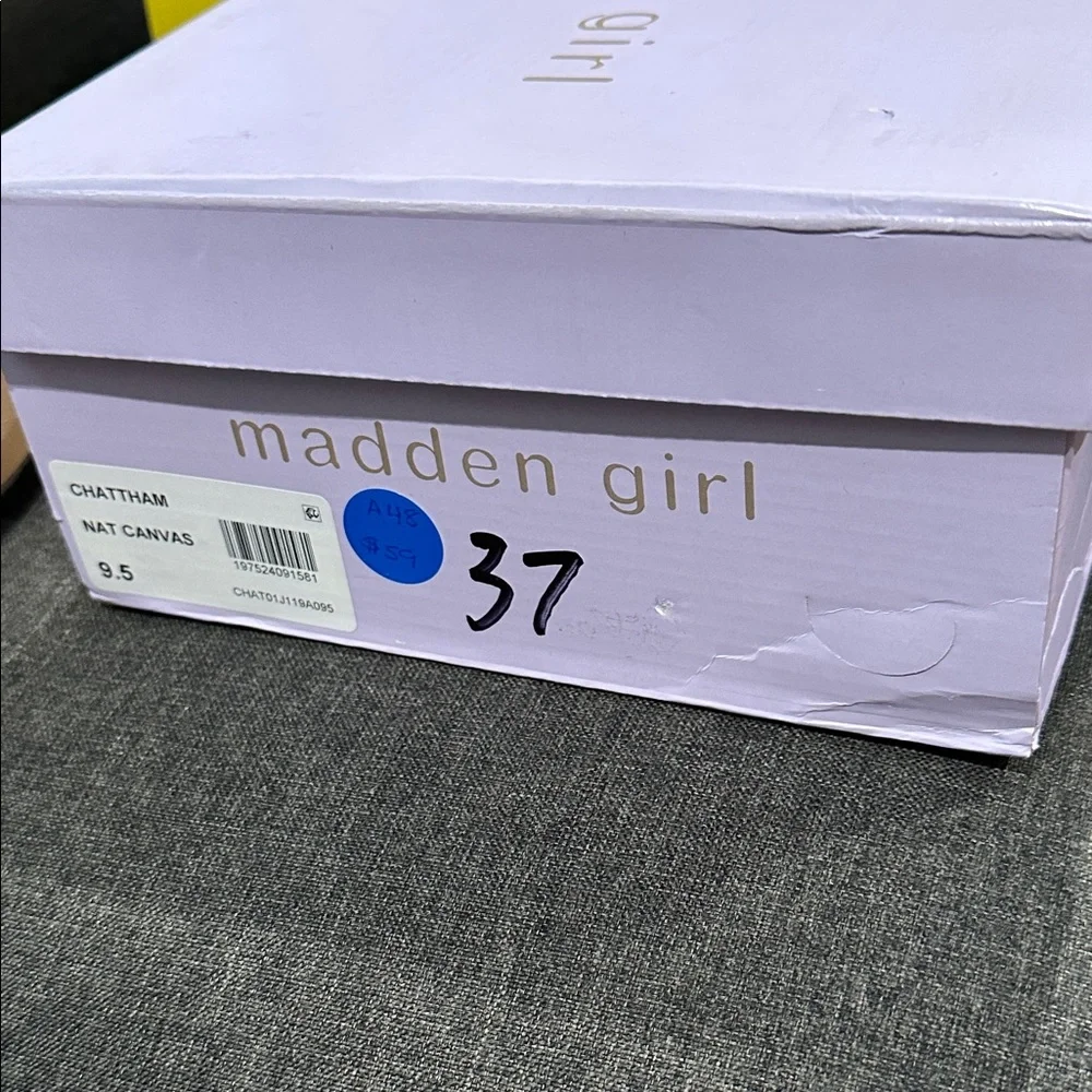 Madden Girl Chatham White and Tan Lace-Up Espadrilles